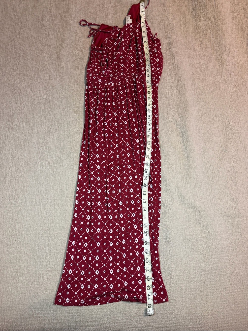 LOFT Red Boho Print Sleeveless Maxi Dress Size Small - Picture 7 of 11